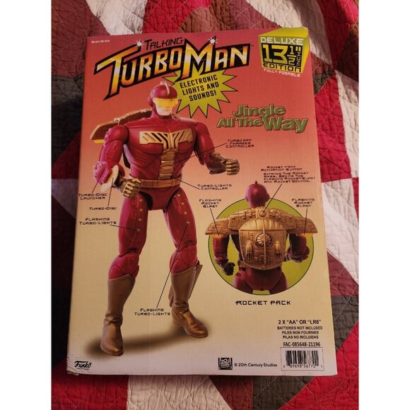 Turbo Man Doll Jingle All The Way NIB - Picture 2 of 5